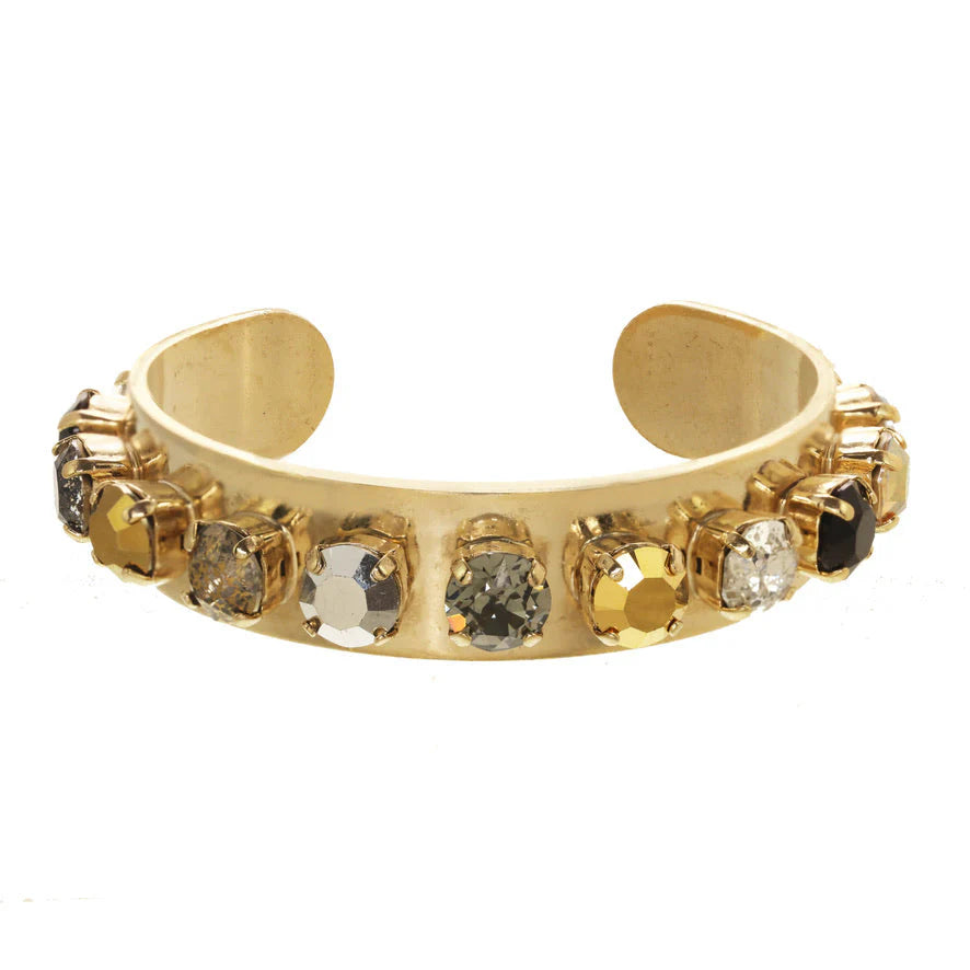 P Tova Nyon Cuff Mixed Metallics