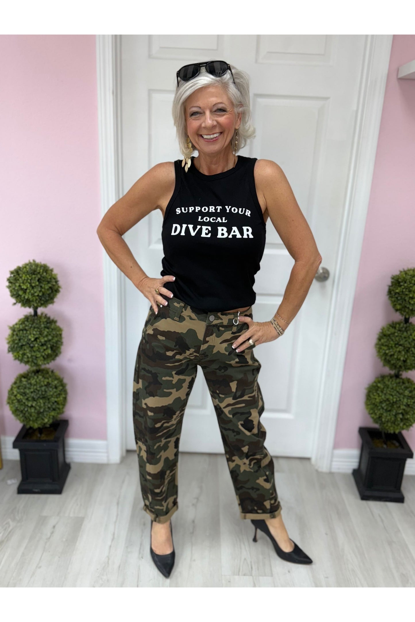Local Dive Bar Black Tank