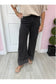 Solid Mid Rise Ankle Length Pants