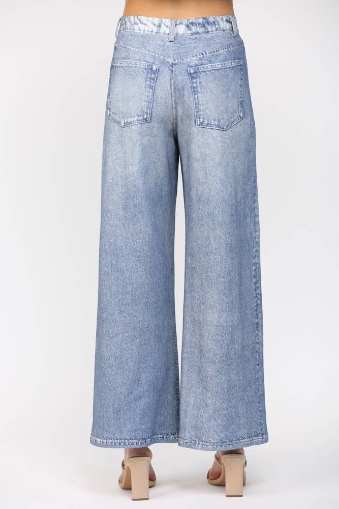 Wide Leg French Terry Pants