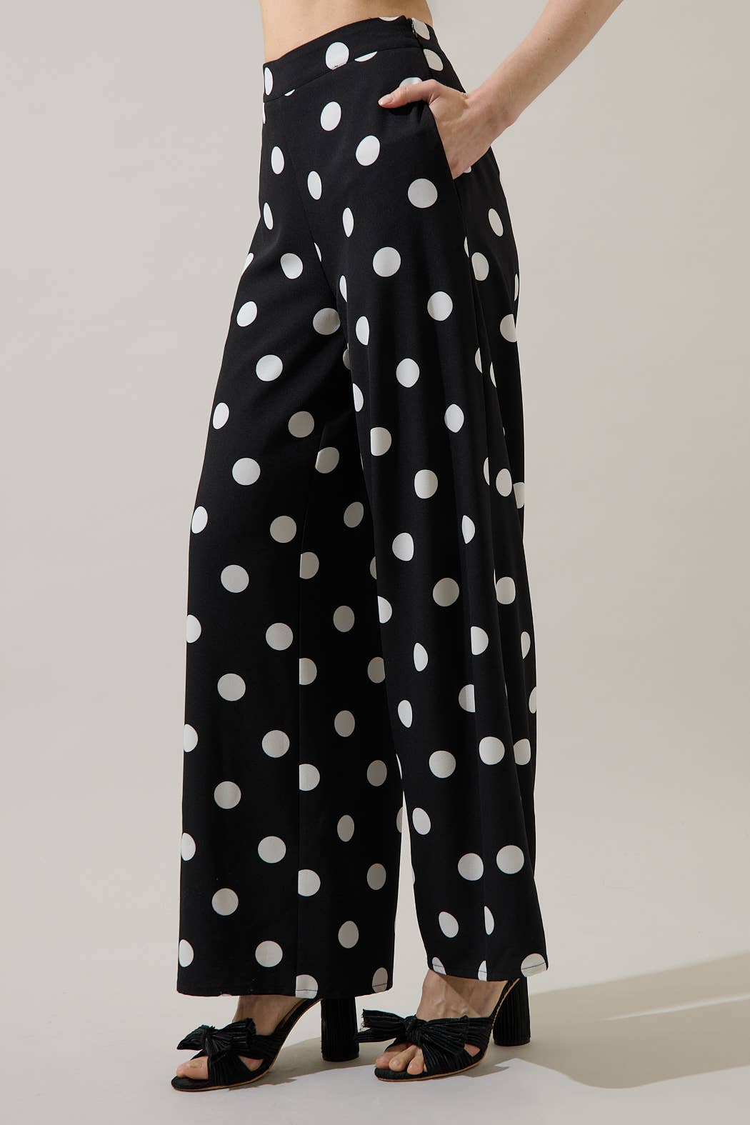 Randal Polka Dot Wide Leg Pants