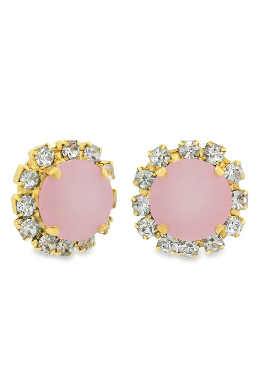 Tova Rayna Earrings Opal Petal Pink