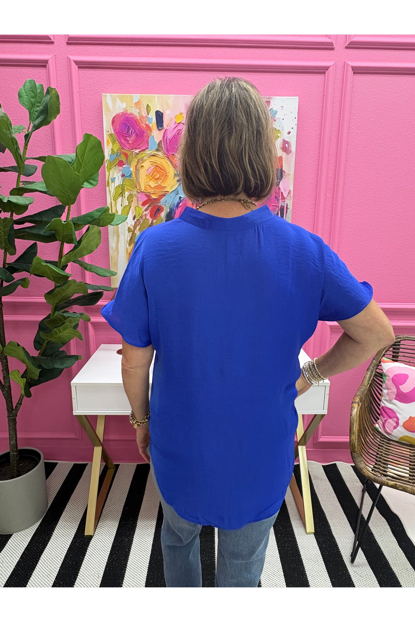 Reagan Drop Shoulder Blouse