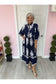 Grier Navy Bold Print Midi Dress