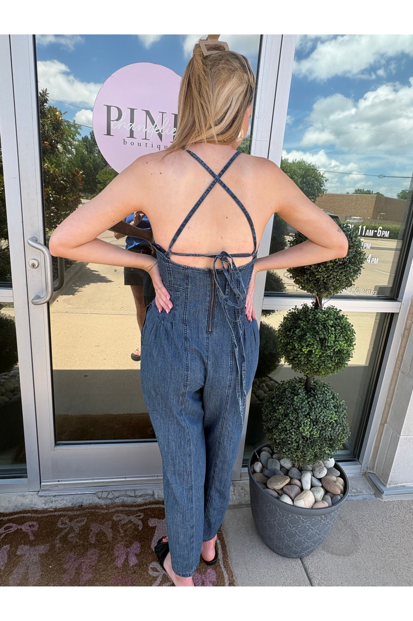 Kristin Lightweight Chambray Jumpsuit