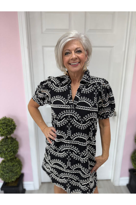 Geometric Patterned Dress