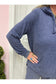 Heather Navy Hacci Hoodie Set