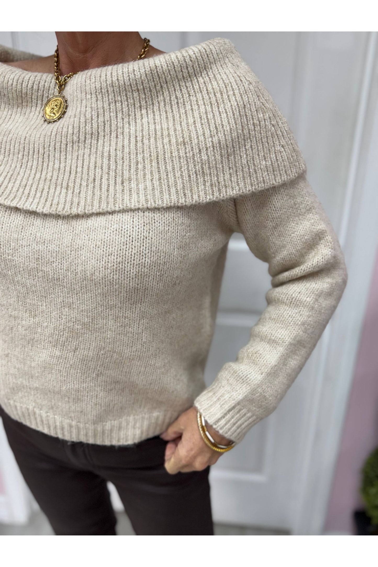 Oatmeal OTS Knit Sweater