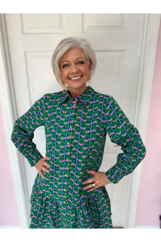 Fiona Patterned Dress