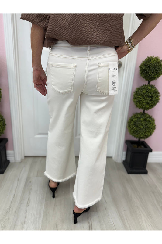 Risen Tummy Control Crop Wide Leg