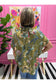 Olive Floral Blouse