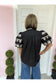 Manhattan Black Embroidered Blouse Restock Coming