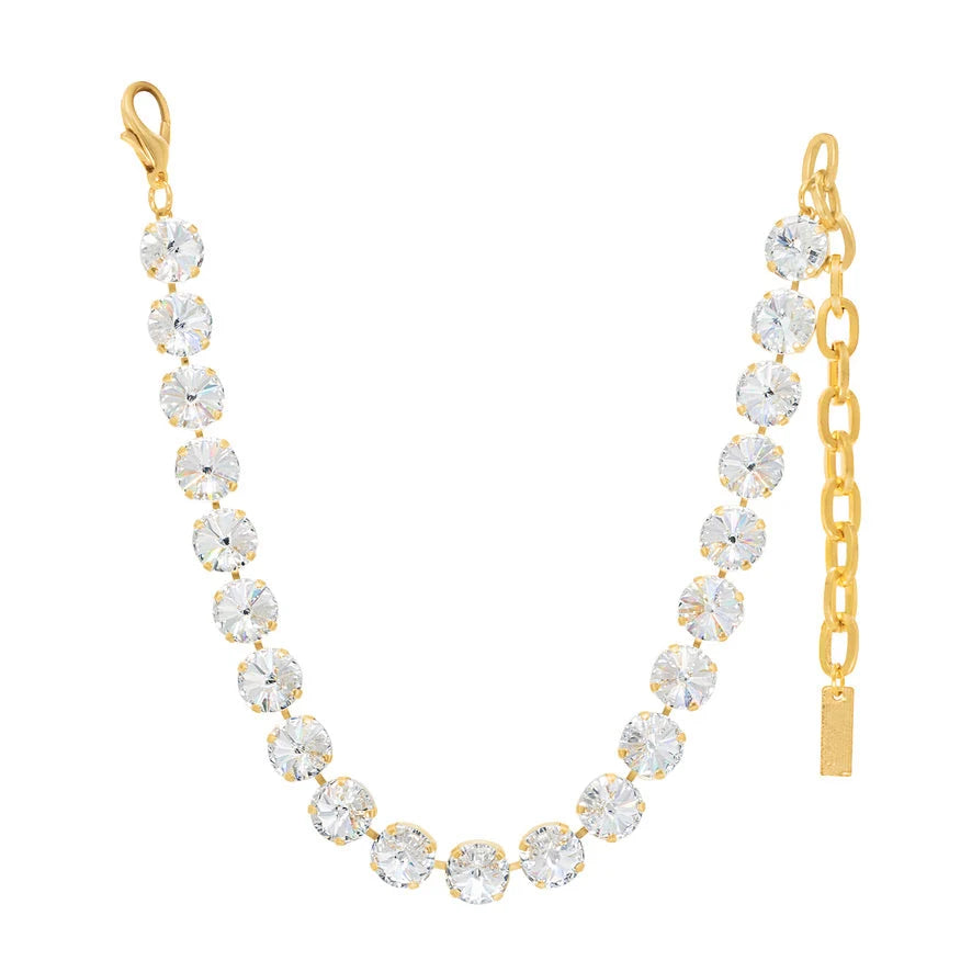Tova Sofia Choker Necklace Gold/Clear