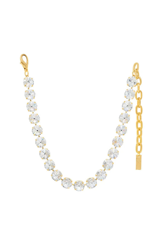 Tova Sofia Choker Necklace Gold/Clear