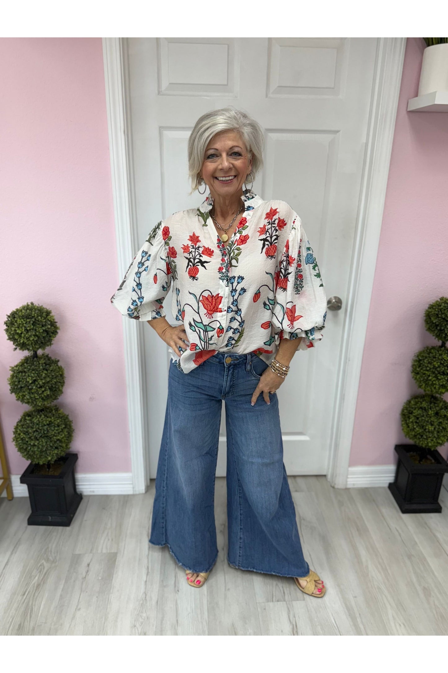 Autumn Floral Blouse