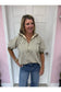 Striped Pattern 3/4 Sleeve Blouse