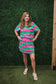 Stripe Dolman Tee Drawstring Skort