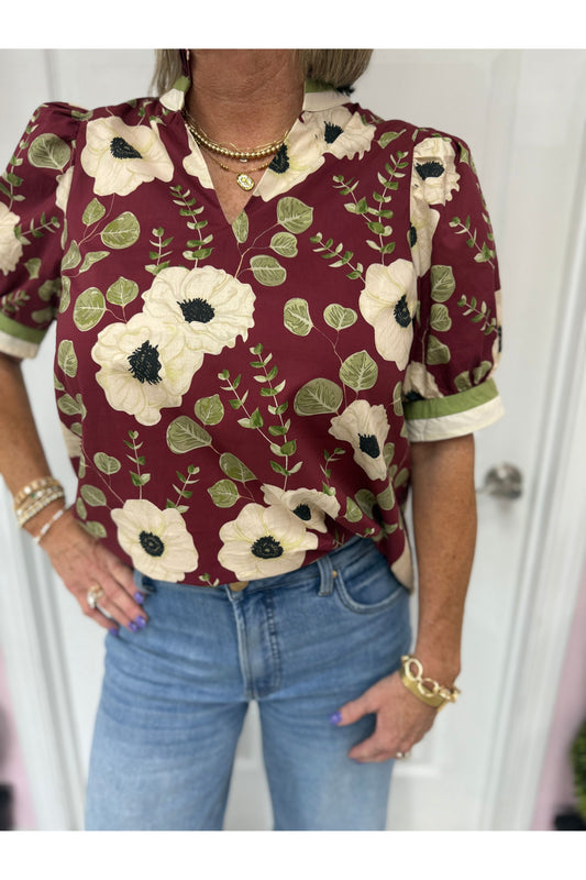Kendall Floral VNeck