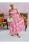 Pink Floral Ric Rac Dress