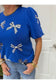 Tina Blue Bows Top