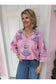 3/4 Sleeve Floral Print Poet Blouse