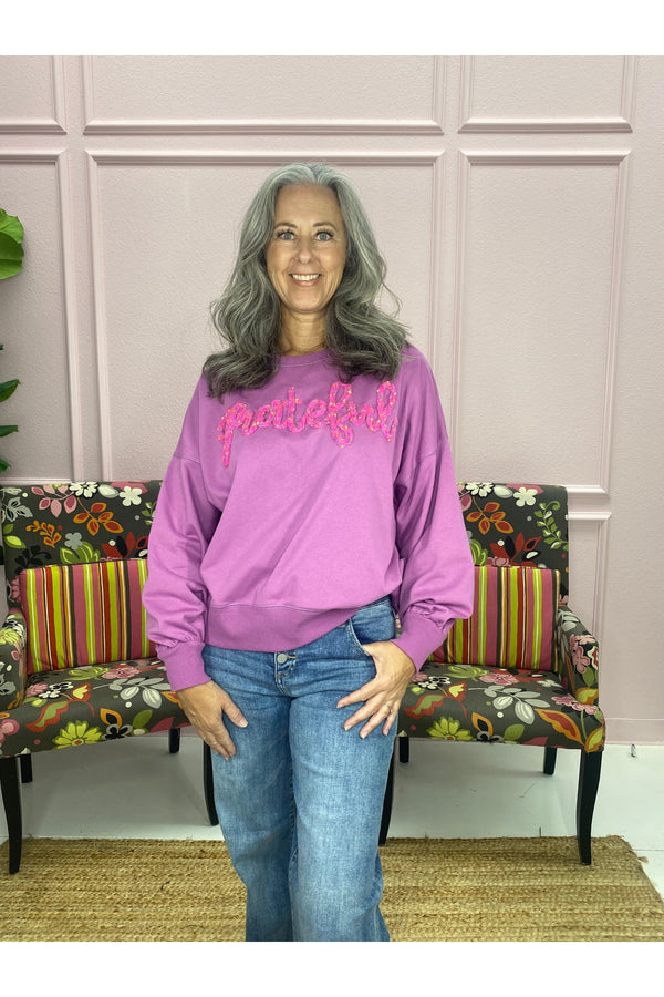 Orchid Grateful Sweatshirt