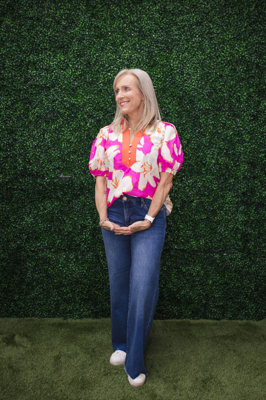Alana Floral Top