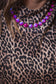Leopard Print Mock Neck Dolman Sleeve Top