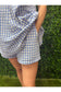 Gingham Sleeveless Babydoll Romper