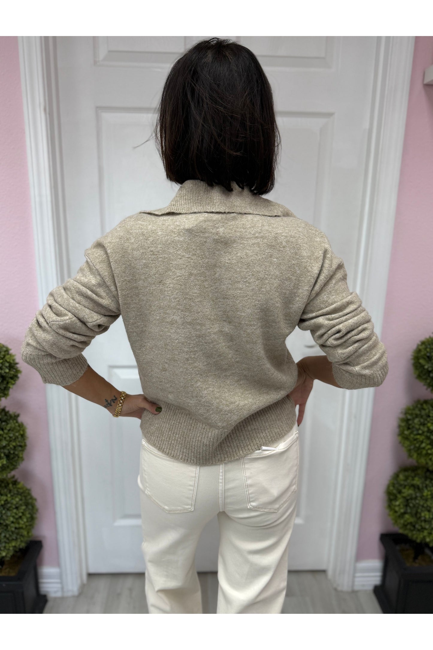 KFK Lillia Button Front Sweater