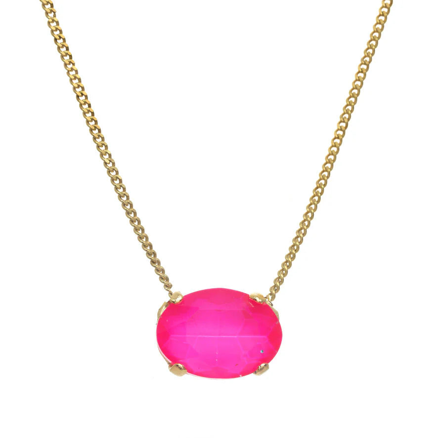 P Tova Iza Necklace Electric Pink