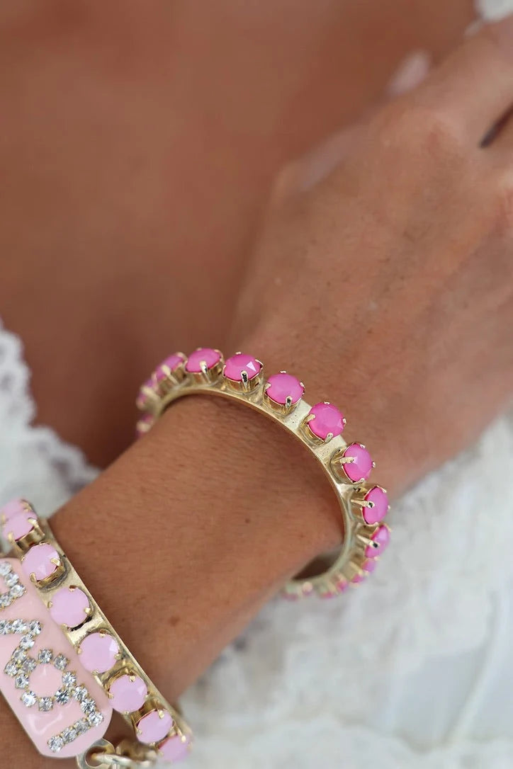 Tova Kiki Cuff - Ultra White Opal- Fuchsia
