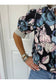 Tessa Navy Floral Blouse