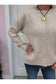 Minimalist Light Pink Ribbed Knit Sweater