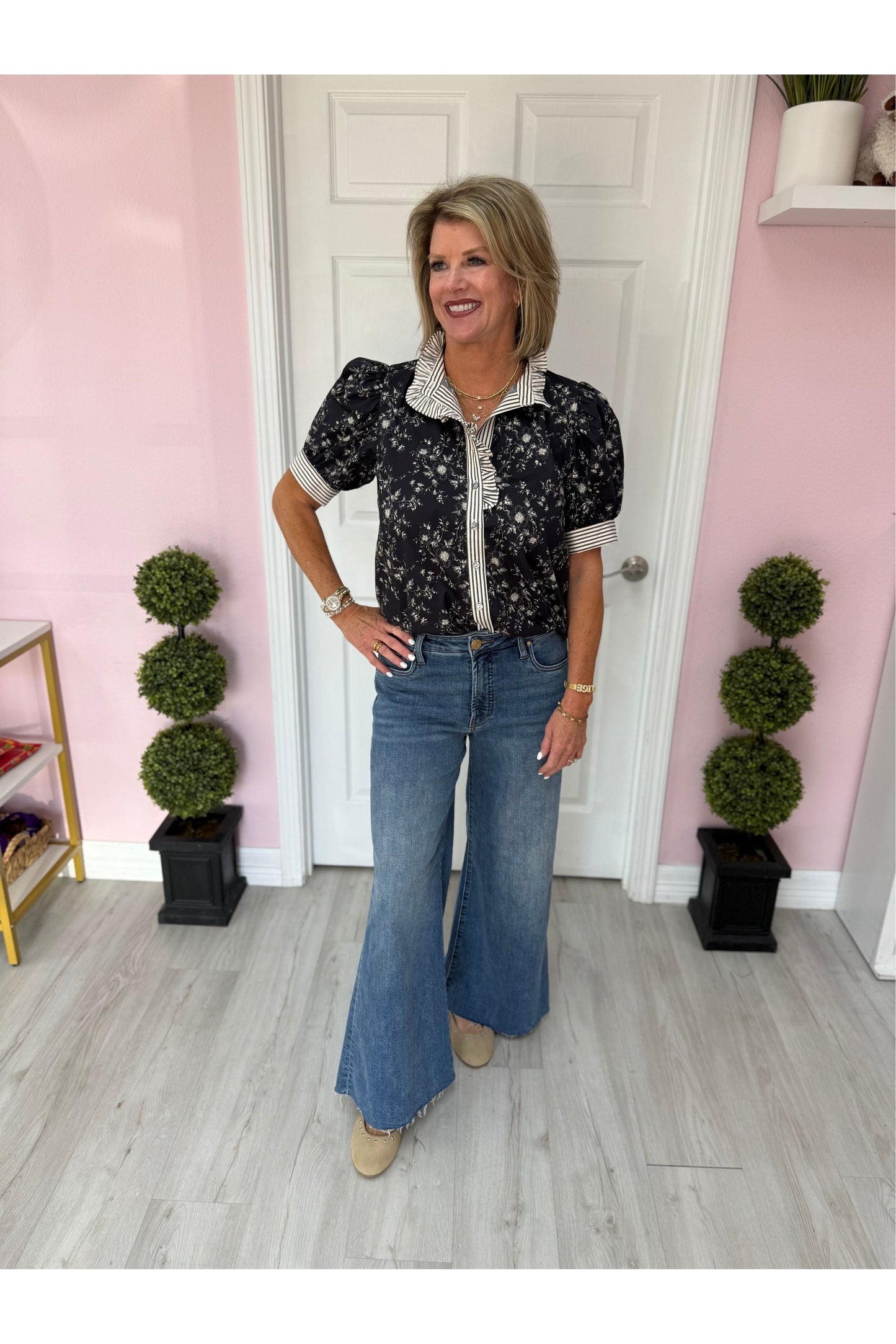 Denise Tiny Floral Blouse
