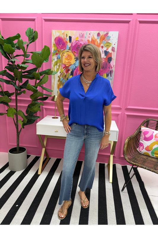 Reagan Drop Shoulder Blouse