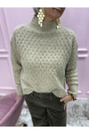 ADAH- PULL ON  LS HIGH NECK SWEATER