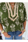 Heather Olive Dolman Sleeve Blouse