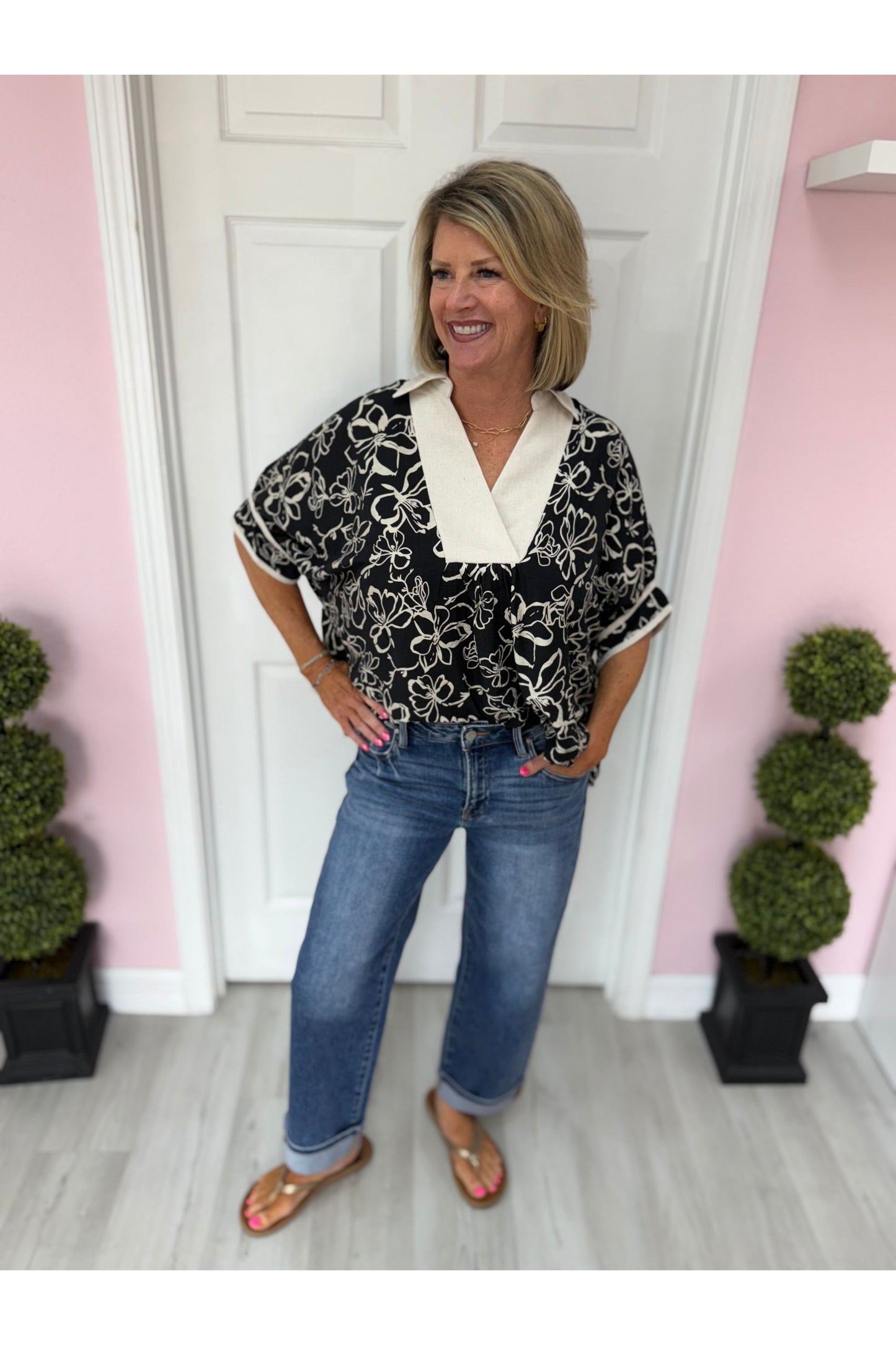 Megan Dolman Floral Blouse