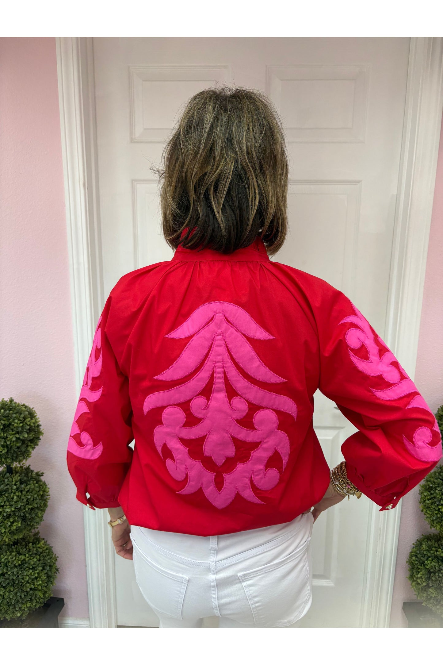 Camille Abstract Patterned Blouse