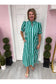 Dana Stripe Print Midi