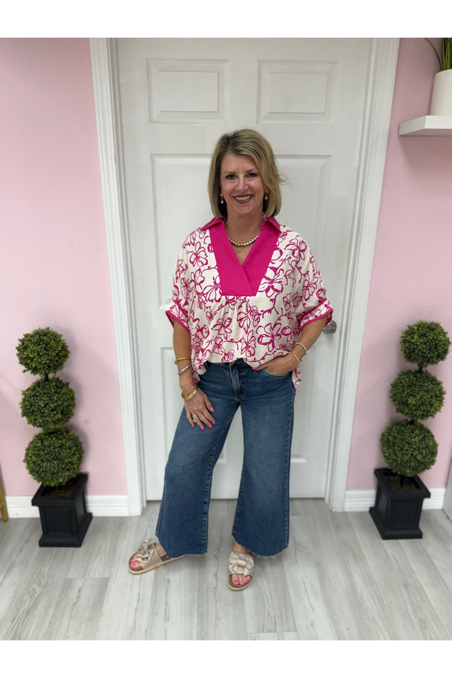 Megan Dolman Floral Blouse