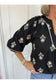 Embroidered Balloon Sleeve Blouse