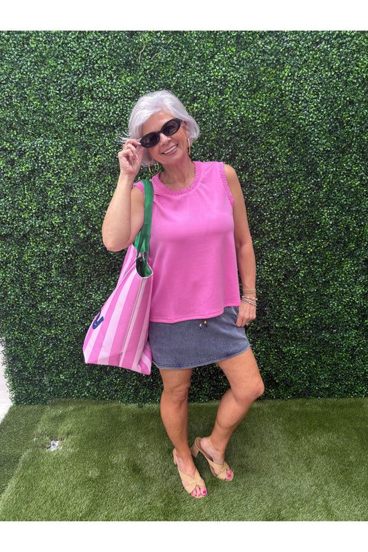 Refined Denim Stretch Skort