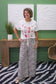 Drawstring Waist Tie Wide Pants with ZEBRA PRINT
