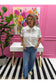 Fancy Short Sleeve Blouse
