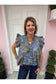 Jemma Floral Ruffle Sleeve Top