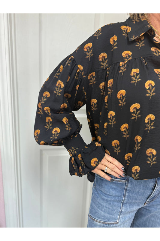 Rachelle Floral Print Button Down