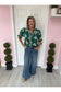 Camden Floral Print Smock Neck Blouse