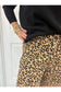 Wide Leg Leopard Print Pants